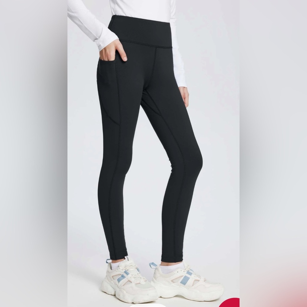 Baleaf Kids Black Leggings NWT